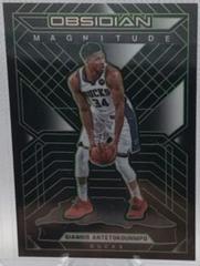 Giannis Antetokounmpo [Green] Basketball Cards 2021 Panini Obsidian Magnitude Prices