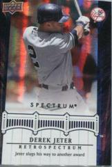 Derek Jeter #DJ100 Baseball Cards 2008 Upper Deck Spectrum Jeter Retrospectrum Prices