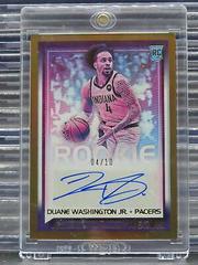 Duane Washington Jr. [Gold] Basketball Cards 2021 Panini Recon Rookie Signatures Prices