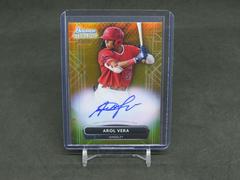 Arol Vera [Gold] Baseball Cards 2022 Bowman Sterling Prospect Autographs Prices