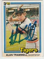 Alan Trammell #5 Baseball Cards 1981 Donruss Prices