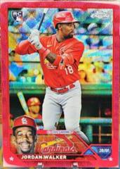 Jordan Walker [Red Wave] Baseball Cards 2023 Topps Chrome Prices
