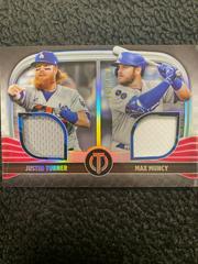 Max Muncy, Justin Turner #DR2-TM Baseball Cards 2022 Topps Tribute Dual Relics 2 Prices