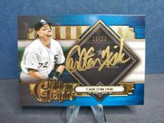 Carlton Fisk [Blue] Baseball Cards 2022 Topps Five Star Golden Graphs Autographs Prices