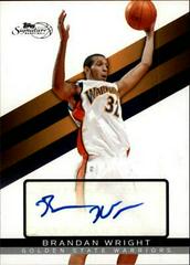Brandan Wright #TSABW Basketball Cards 2008 Topps Signature Autographs Prices