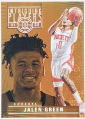 Jalen Green [Orange] #26 Basketball Cards 2021 Panini Illusions Intriguing Players Prices