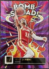Trae Young [Purple Laser] #11 Basketball Cards 2022 Panini Donruss Bomb Squad Prices