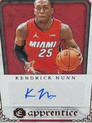 Kendrick Nunn #APR-KNU Basketball Cards 2020 Panini Chronicles Apprentice Signatures Prices