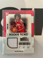 Jalen Green Basketball Cards 2021 Panini Contenders Rookie Ticket Swatches Prices