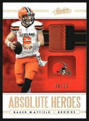 Baker Mayfield [Prime] Football Cards 2020 Panini Absolute Heroes Memorabilia Prices