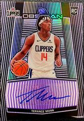 Terance Mann [Electric Etch Purple] Basketball Cards 2019 Panini Obsidian Rookie Autographs Prices