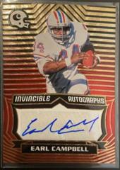Earl Campbell [Red] #INV-ECA Football Cards 2021 Panini Chronicles Invincible Autographs Prices