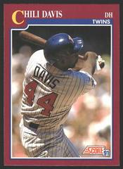 Chili Davis Baseball Cards 1991 Score Traded Prices