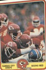 Kansas City Chiefs [Seeing Red] #24 Football Cards 1981 Fleer Team Action Prices