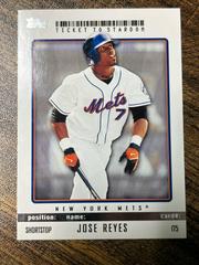Jose Reyes #175 Baseball Cards 2009 Topps Ticket to Stardom Prices