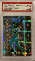Derek Jeter [Atomic Refractor] Baseball Cards 1997 Bowman's Best Cuts Prices