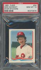 Mike Schmidt #34 Baseball Cards 1985 Fleer Star Stickers Prices