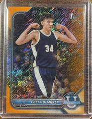 Chet Holmgren [Chrome Orange Refractor] #89 Basketball Cards 2021 Bowman University Prices