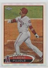 Albert Pujols [Facing Right Refractor] #80 Baseball Cards 2012 Topps Chrome Prices