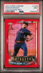 Hunter Brown [Red] #YQ-46 Baseball Cards 2023 Topps Chrome Youthquake Prices