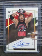 AJ Styles [Holo Gold] Wrestling Cards 2022 Panini Impeccable WWE Superstar Autographs Prices