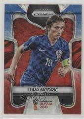 Luka Modric [Red & Blue Wave] Soccer Cards 2018 Panini Prizm World Cup Prices