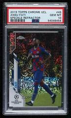 Ansu Fati [Speckle Refractor] Soccer Cards 2019 Topps Chrome UEFA Champions League Prices