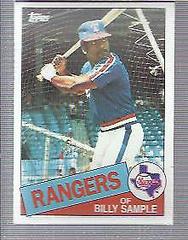 Billy Sample #337 Baseball Cards 1985 Topps Prices