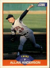 Allan Anderson #394 Baseball Cards 1989 Score Prices