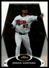 Johan Santana #43 Baseball Cards 2008 Finest Prices