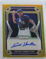 David Hamilton [Gold Prizm] Baseball Cards 2021 Panini Prizm Draft Picks Autographs Prices