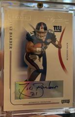 Tiki Barber #65 Football Cards 2004 Playoff Prime Signatures Prices