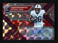 Saquon Barkley [Autograph Aspirations Red] Football Cards 2018 Panini Elite Draft Picks Prices