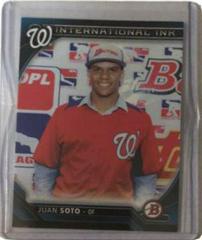 Juan Soto [Blue] Baseball Cards 2016 Bowman International Ink Prices