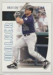 Larry Walker #89 Baseball Cards 2002 SP Authentic Prices