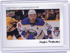 Zemgus Girgensons Hockey Cards 2022 Upper Deck Instant Impressions Prices