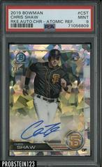 Chris Shaw [Atomic Refractor] #CRA-CST Baseball Cards 2019 Bowman Chrome Rookie Autographs Prices
