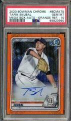 Tarik Skubal [Orange Refractor] #BCMA-TS Baseball Cards 2020 Bowman Chrome Mega Box Mojo Autographs Prices