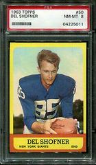 Del Shofner #50 Football Cards 1963 Topps Prices