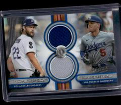 Freddie Freeman / Clayton Kershaw [Blue Dual Player] #DR2-KF Baseball Cards 2024 Topps Tribute Dual Relic Prices