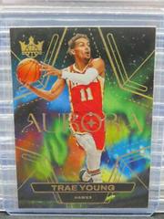Trae Young #17 Basketball Cards 2023 Panini Court Kings Aurora Prices