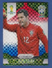 Julio Cesar [Red White Blue Power Plaid Prizm] Soccer Cards 2014 Panini Prizm World Cup Prices