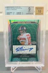 Eli Manning [Blue Refractor Autograph] Football Cards 2009 Bowman Sterling Prices