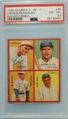 Bishop, Cissell, Cronin, Reynolds #6E Baseball Cards 1935 Goudey 4 in 1 Prices