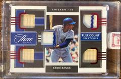 Ernie Banks [Red] #FCS-EB Baseball Cards 2022 Panini Three and Two Full Count Swatches Prices