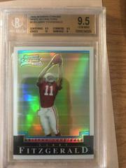 Larry Fitzgerald [White Refractor] #118 Football Cards 2004 Bowman Chrome Prices