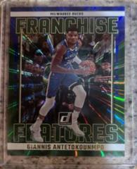 Giannis Antetokounmpo [Blue Green] #10 Basketball Cards 2023 Panini Donruss Franchise Features Prices