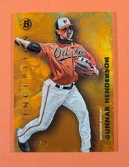 Gunnar Henderson [Orange Foil] #68 Baseball Cards 2021 Bowman Inception Prices