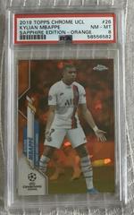 Kylian Mbappe [Orange] Soccer Cards 2019 Topps Chrome UEFA Champions League Sapphire Prices