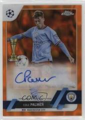 Cole Palmer [Orange Lava] Soccer Cards 2022 Topps Chrome UEFA Club Competitions Autographs Prices